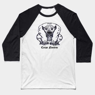 Carpe Noctem Gargoyle Baseball T-Shirt